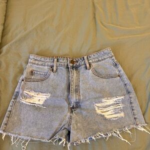 Denim Distressed Shorts